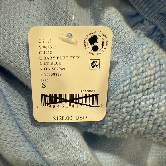 NWT Free People We The Free Forever Yours Cardi in Baby Blue Eyes Sz Small - Picture 4 of 8